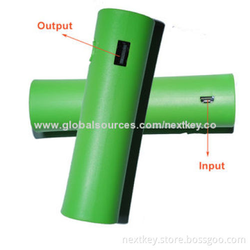 2,600mAh Fashionable Manual Power Banks, Long Standby Time, Different Colors Available